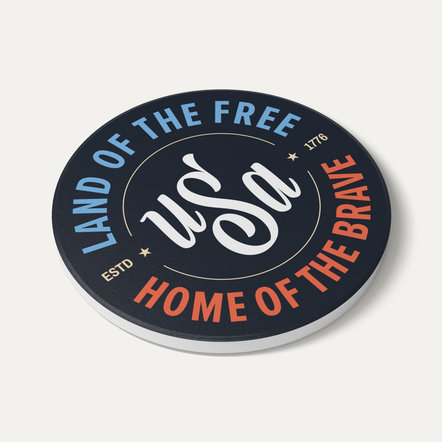 Vintage USA Ceramic Coaster