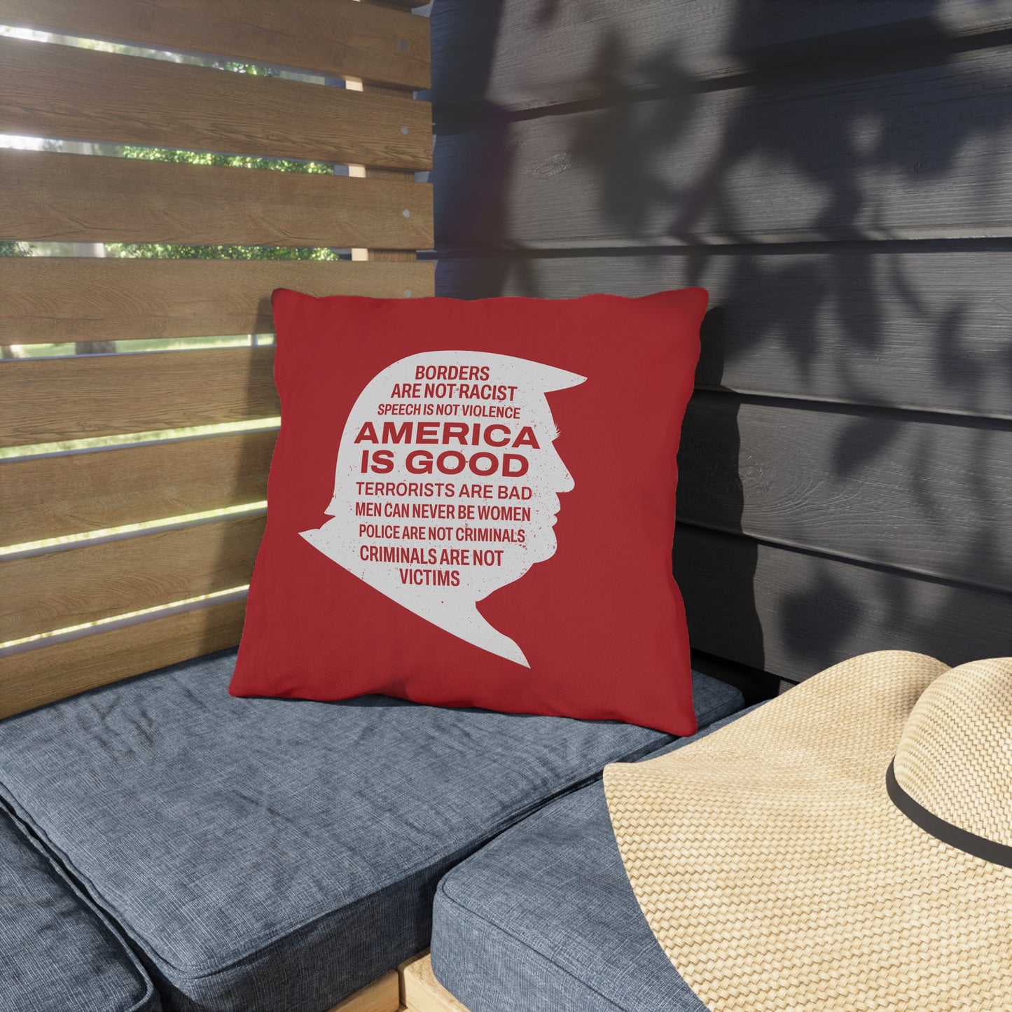 America is Good Outdoor Pillows