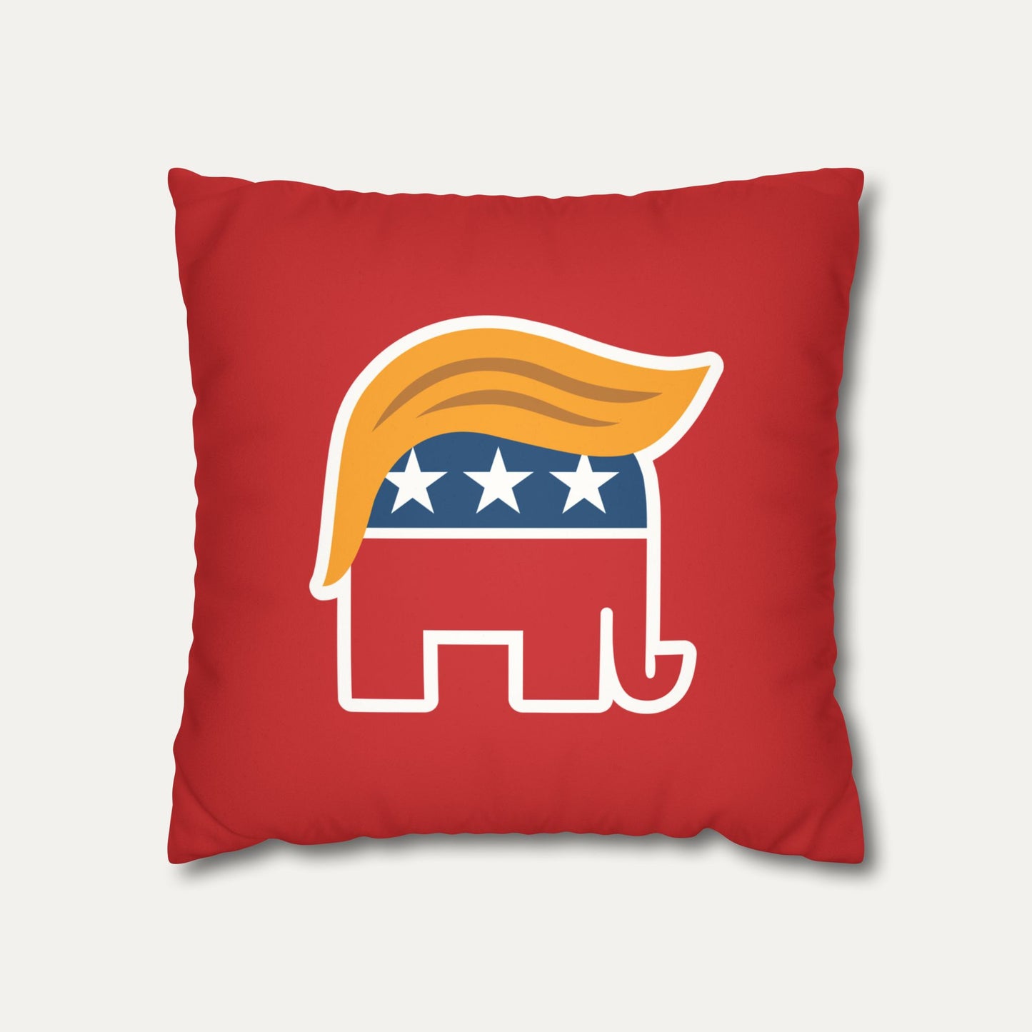 Orange Man Rad Faux Suede Pillowcase (Red)