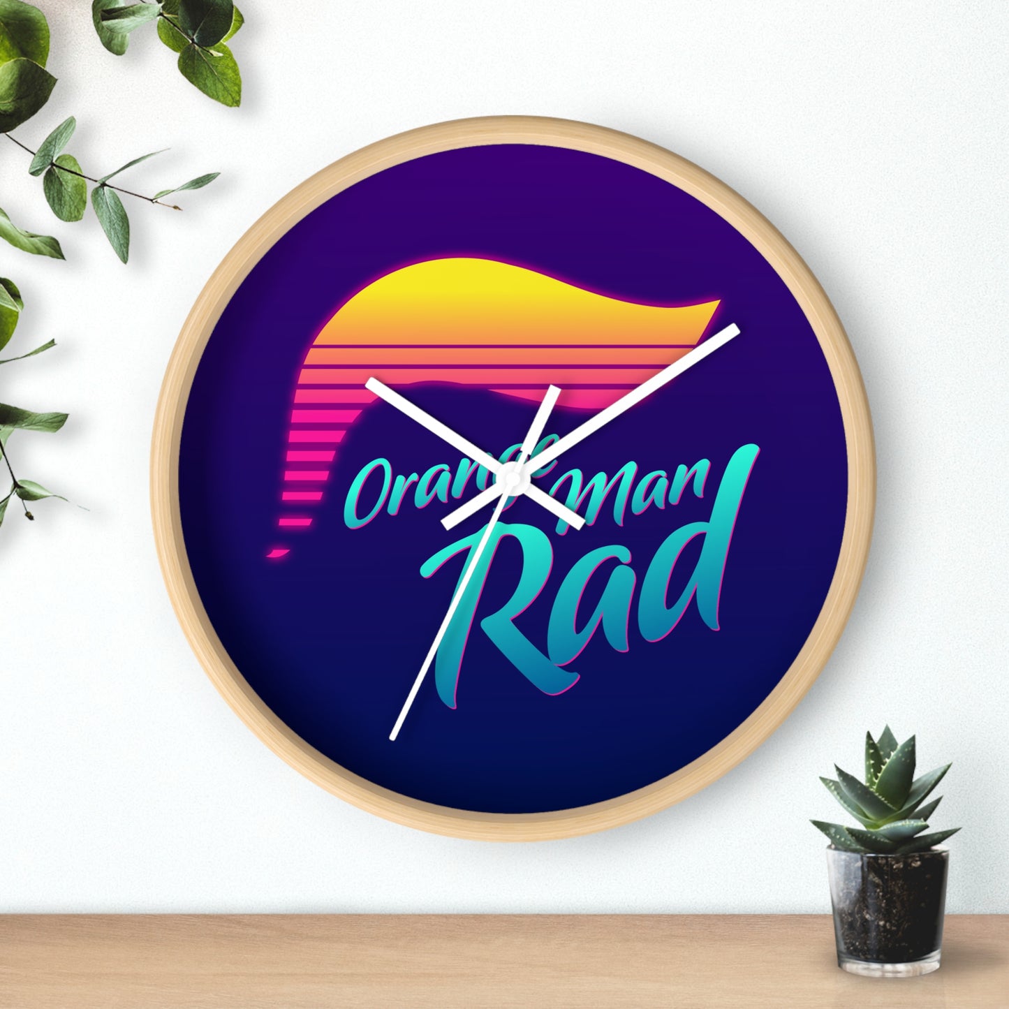 Orange Man Retro Wall Clock