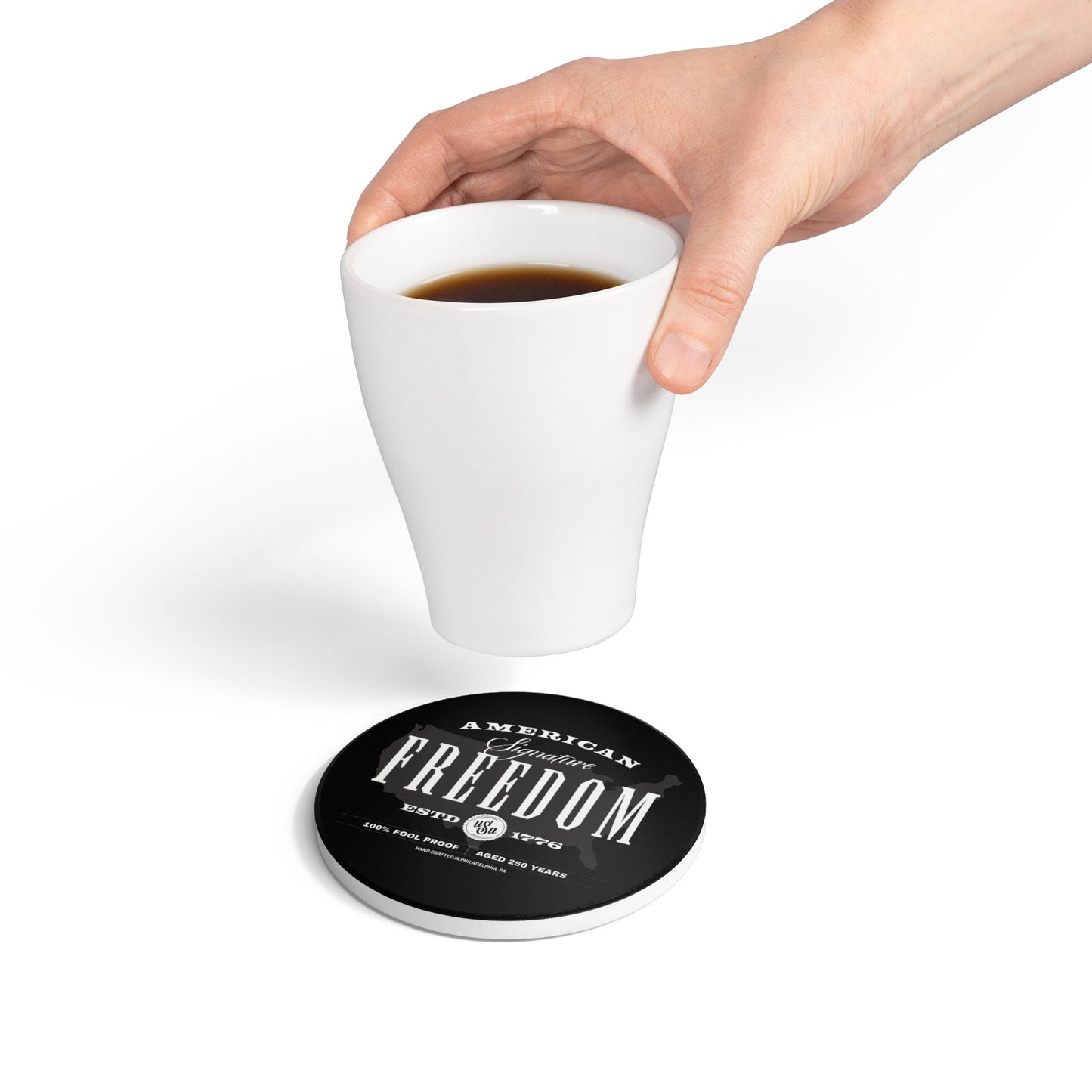 250 proof USA Ceramic Coaster