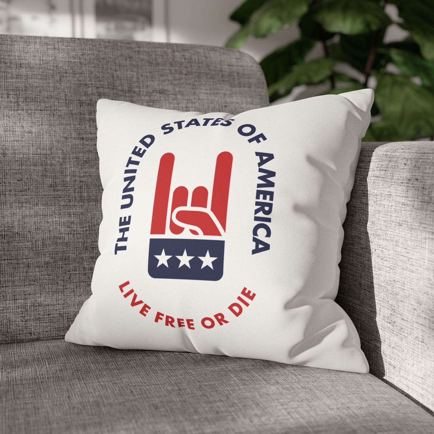 Live Free or Die Faux Suede Pillowcase