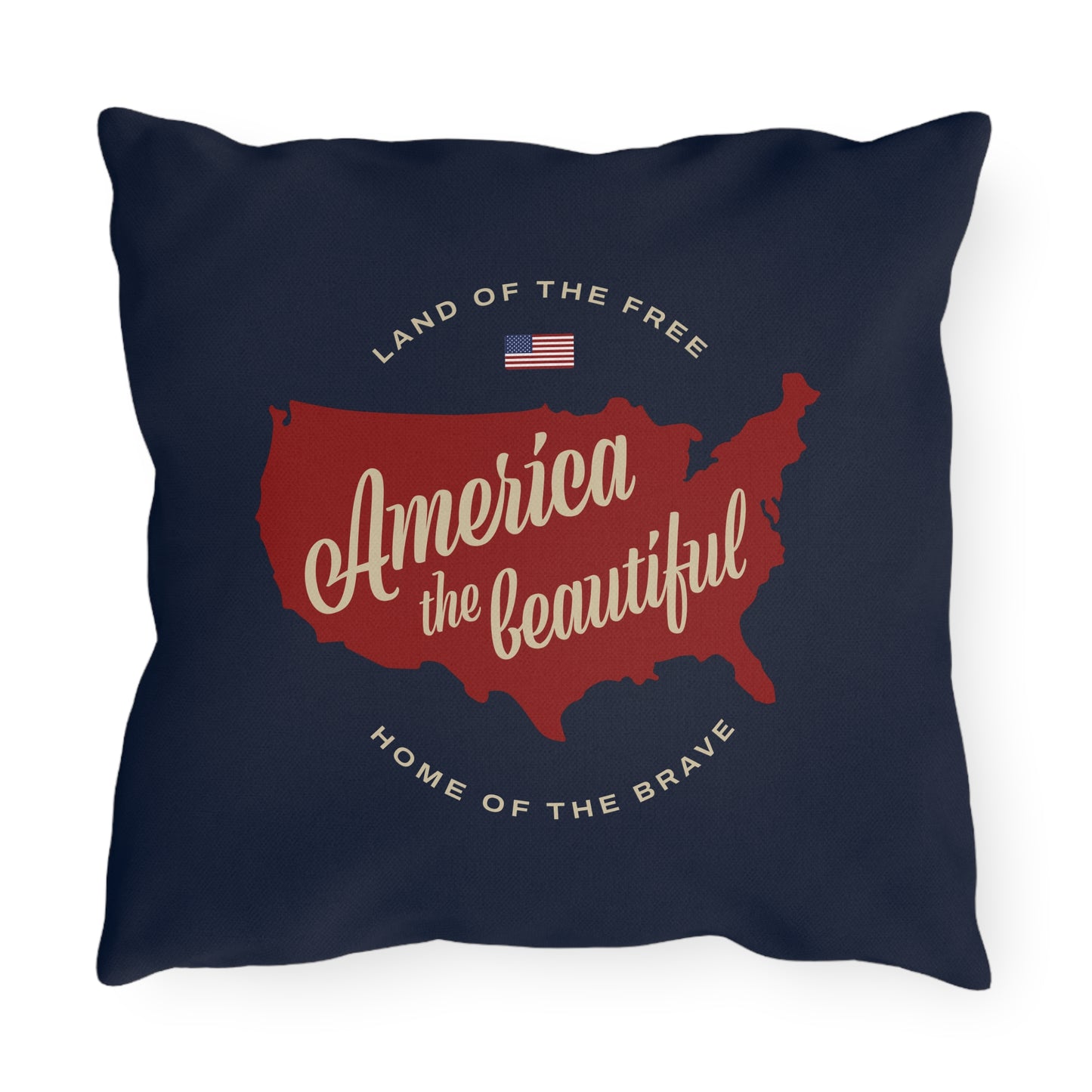 America the Beautiful Outdoor Pillows