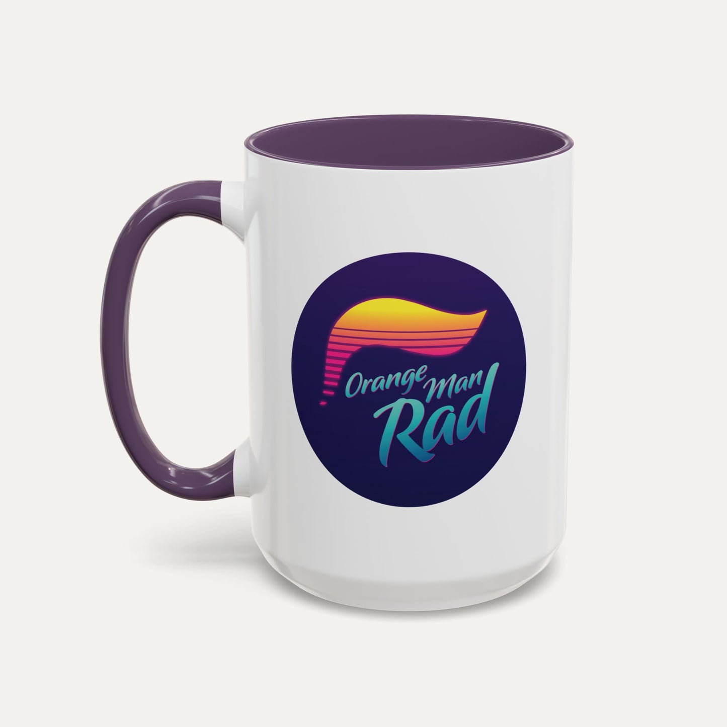 Orange Man Rad Retro 15oz Accent Mug