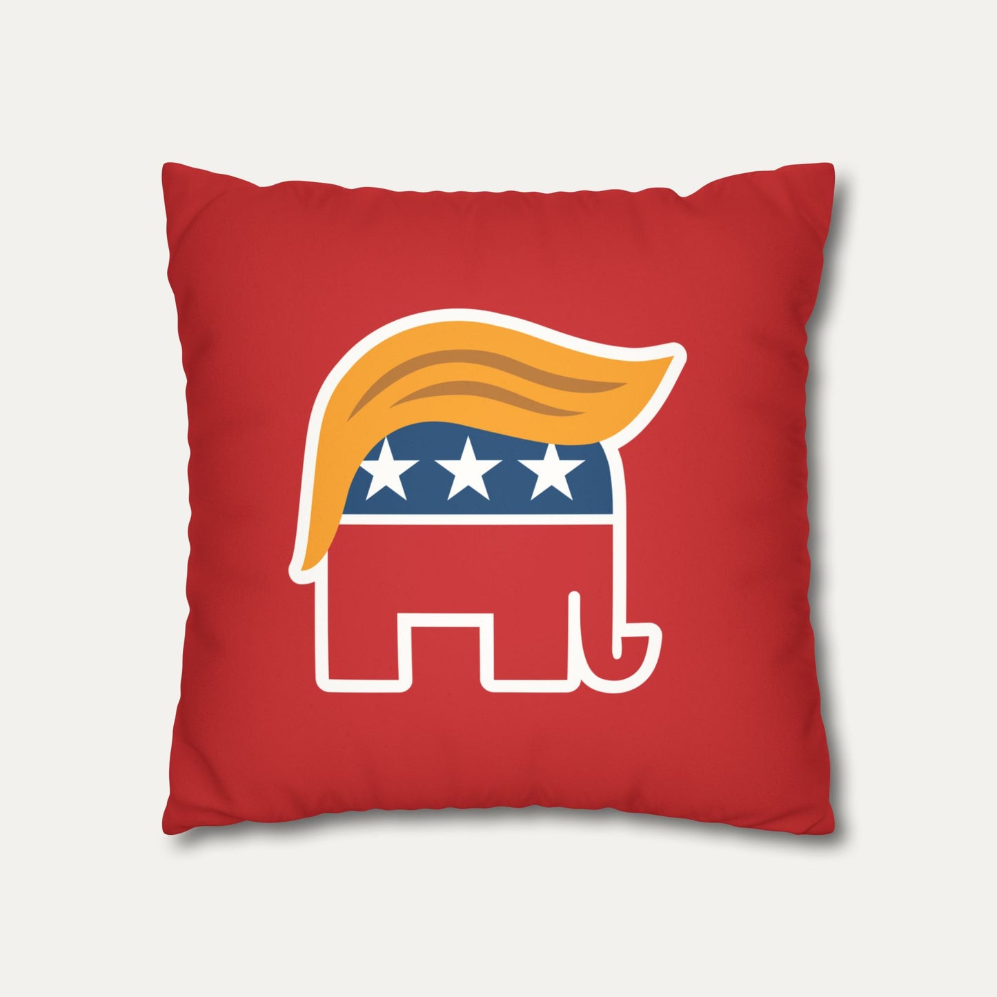 Orange Man Rad Faux Suede Pillowcase (Red)