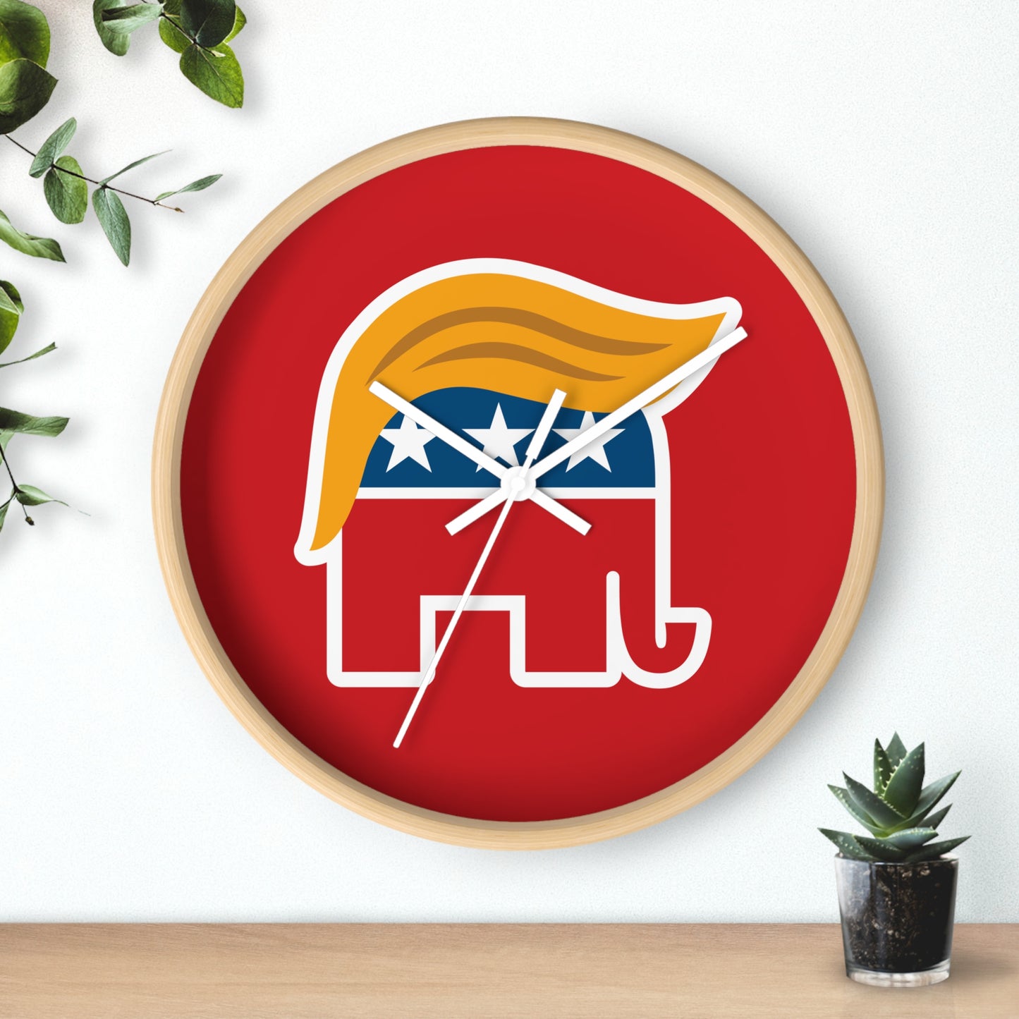 Orange Man Rad Wall Clock