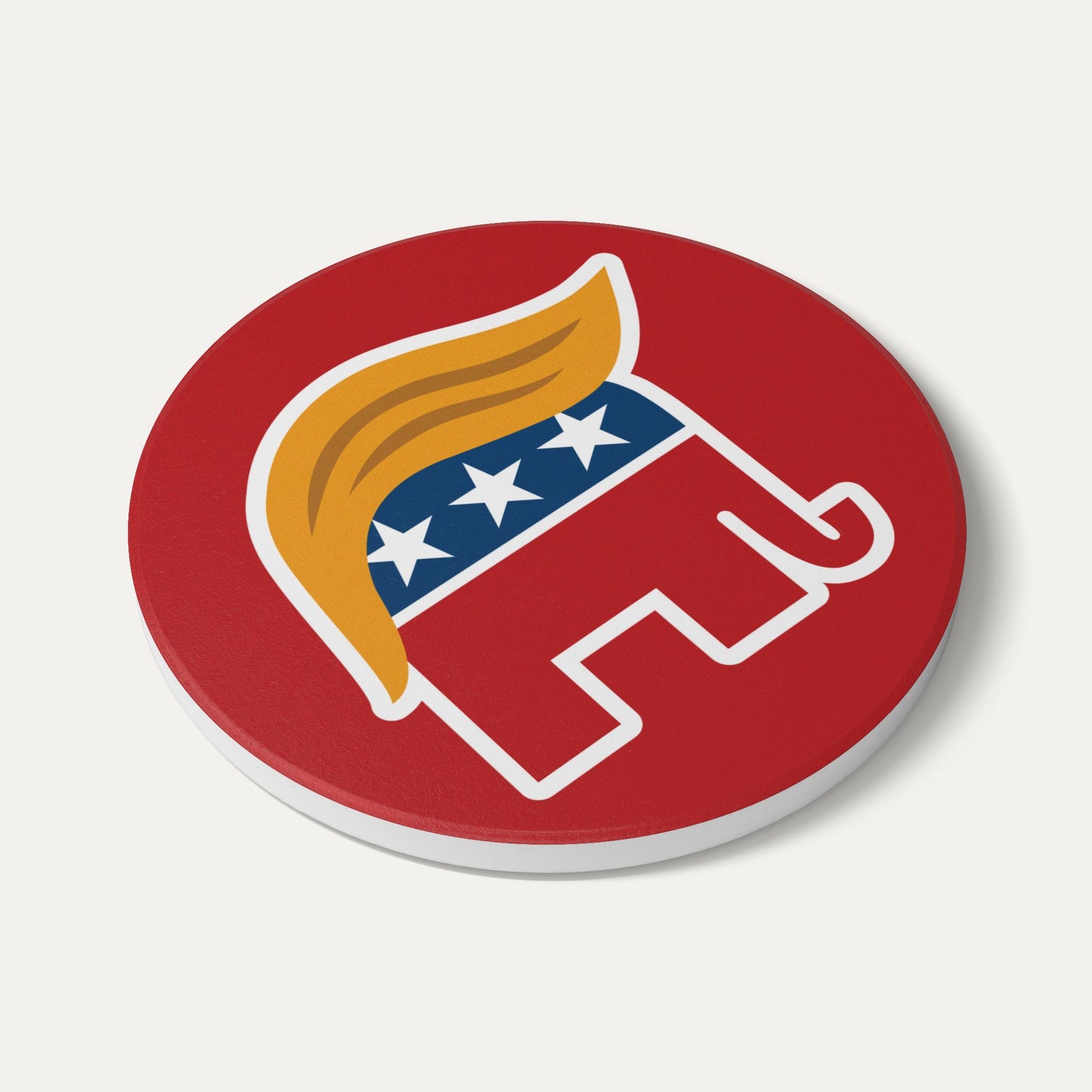 Orange Man Rad Ceramic Coaster