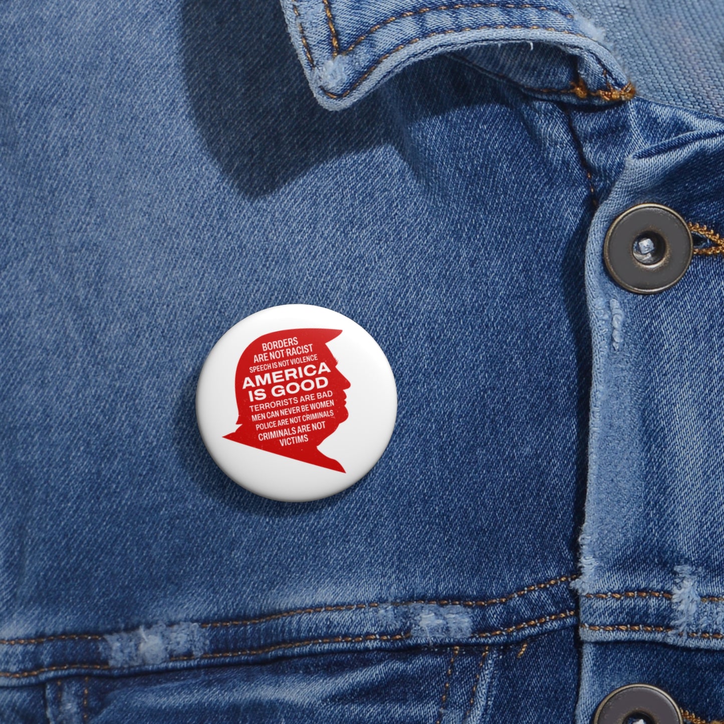 America is Good Pin Button