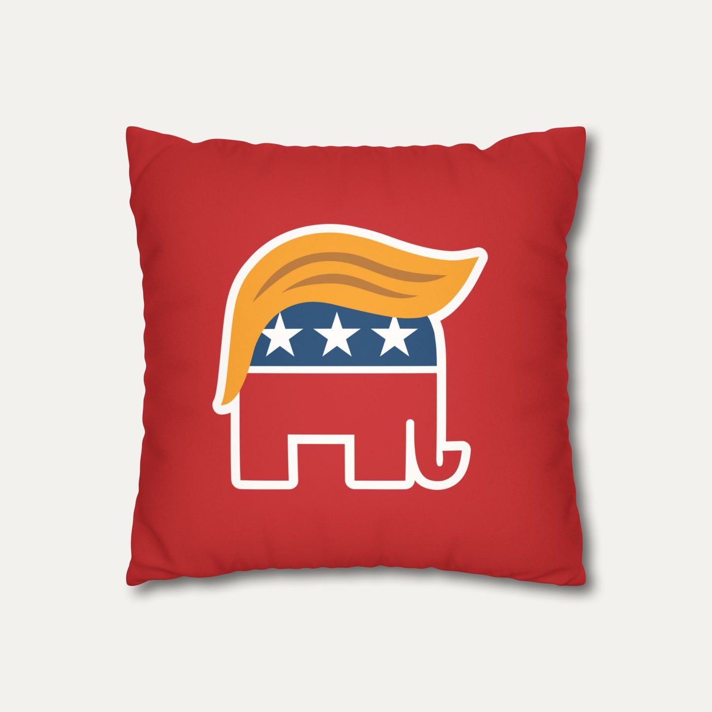 Orange Man Rad Faux Suede Pillowcase (Red)