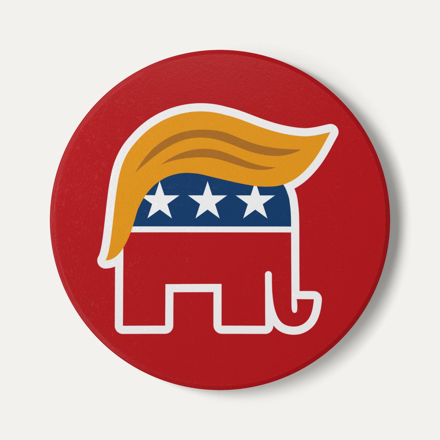 Orange Man Rad Ceramic Coaster