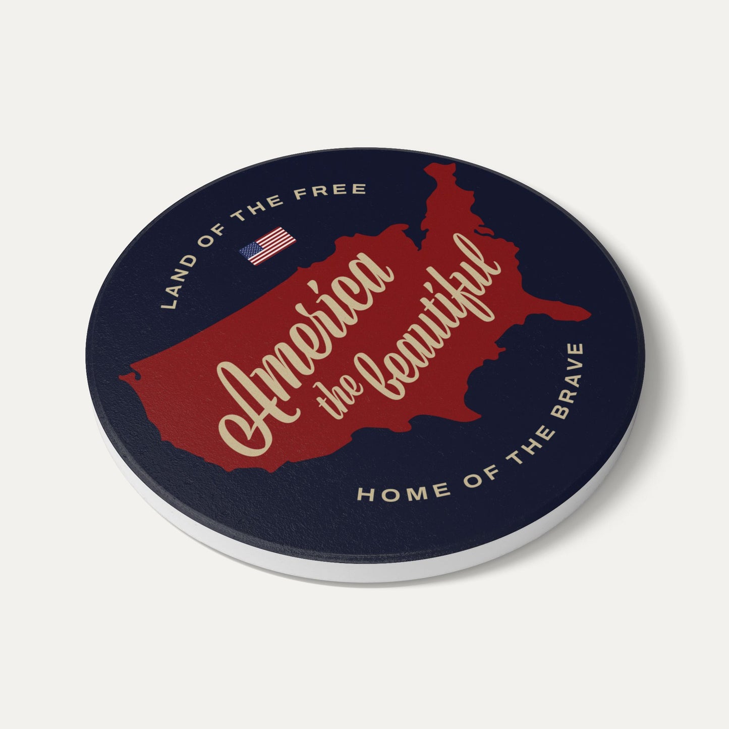America the Beautiful Ceramic Coaster