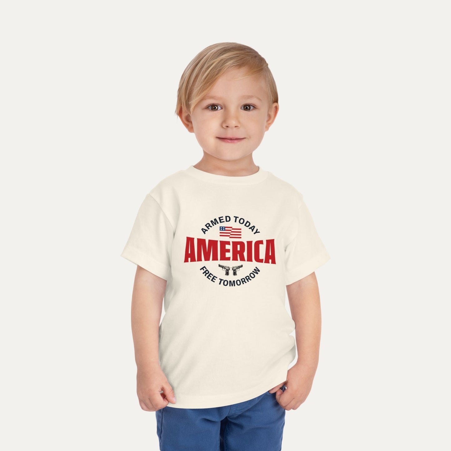 Armed Today, Free Tomorrow Toddler Tee