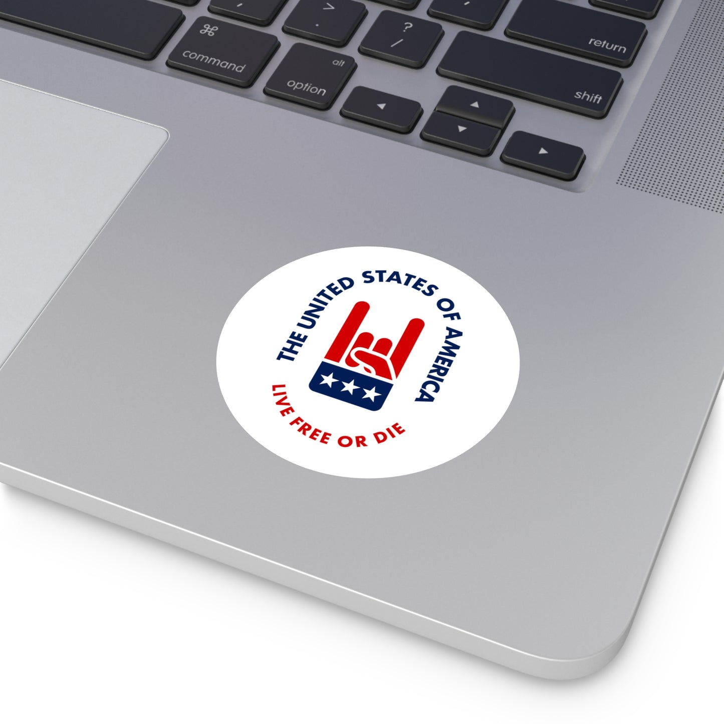 Live Free or Die Round Stickers