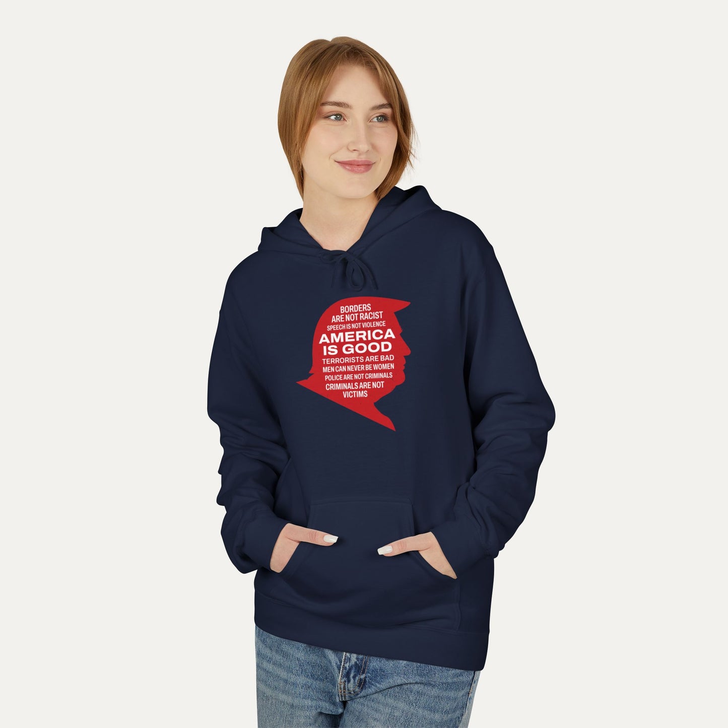 America is Good Fleece Unisex Hoodie