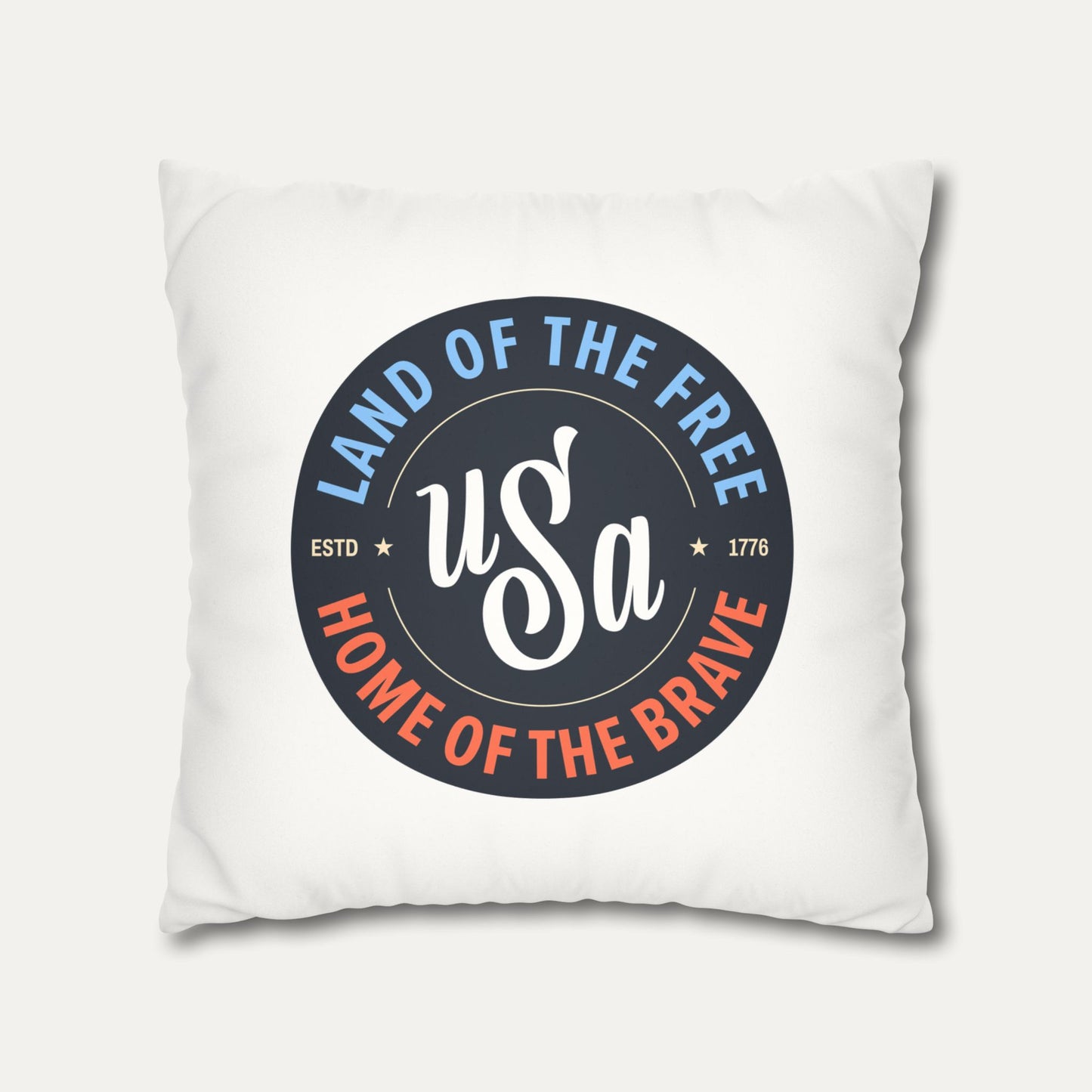 Vintage USA Faux Suede Pillowcase