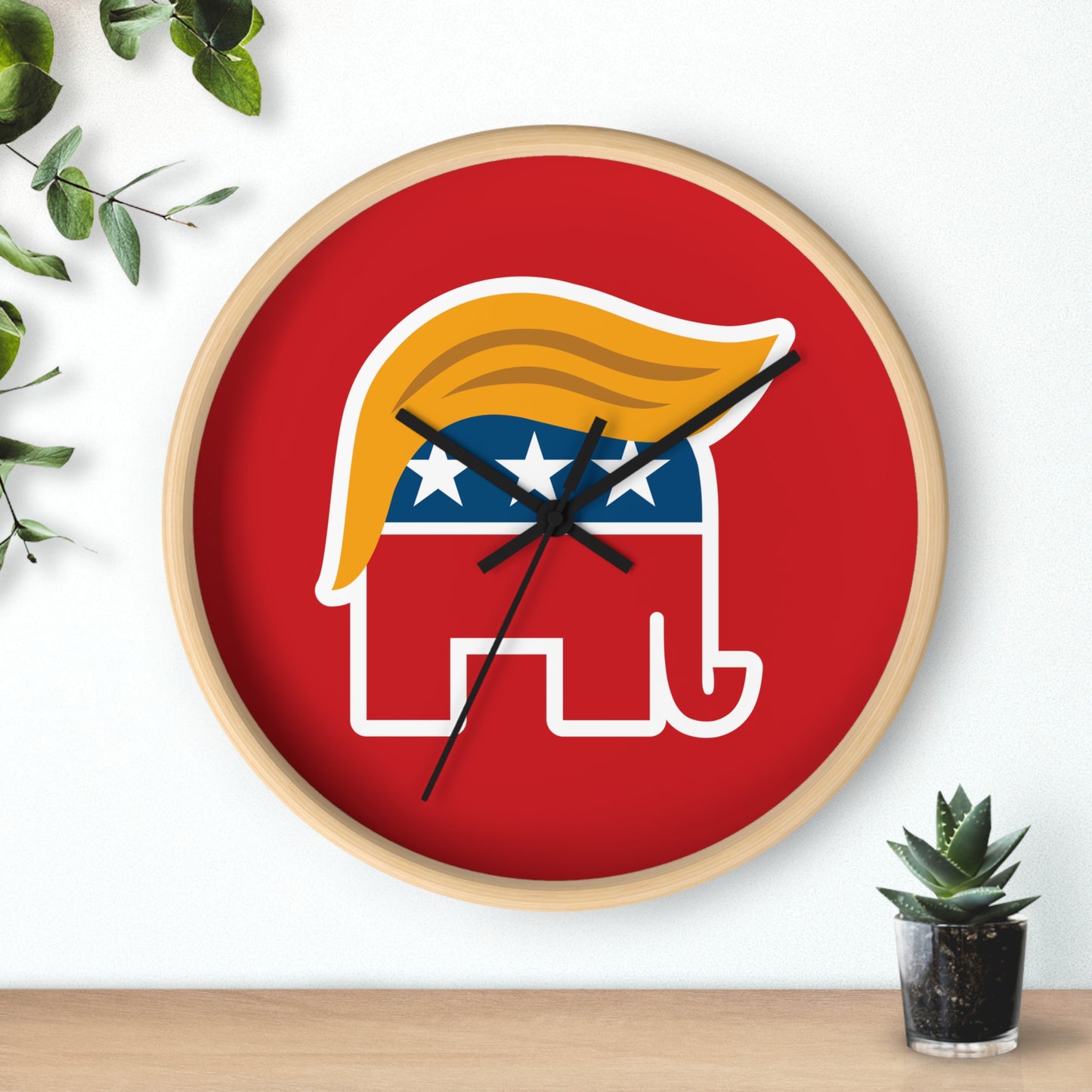 Orange Man Rad Wall Clock