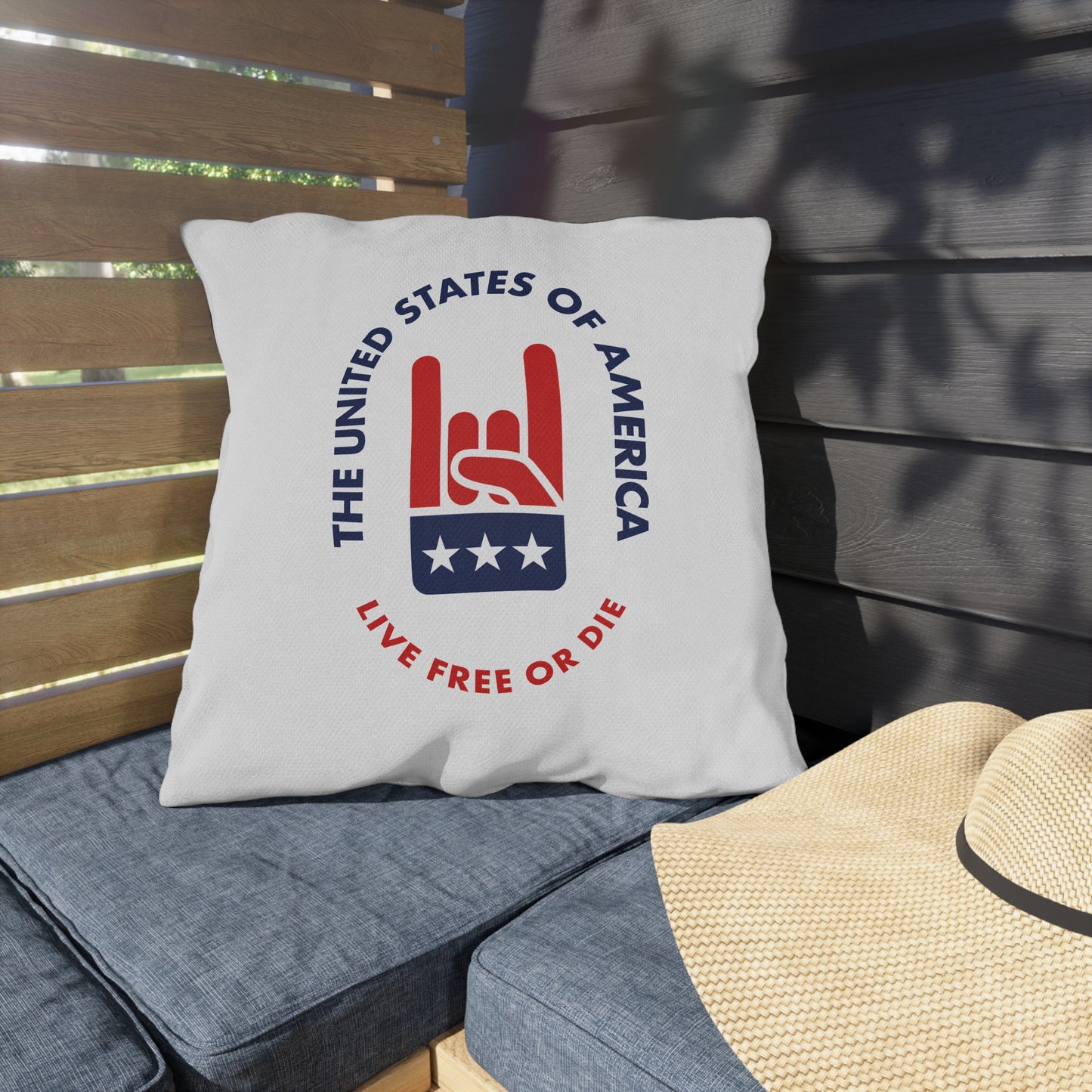 Live Free or Die Outdoor Pillows