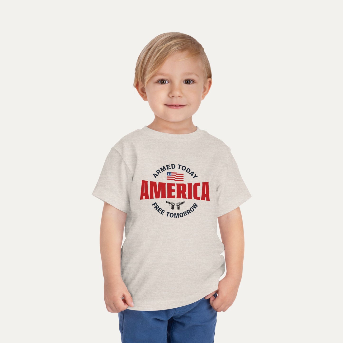 Armed Today, Free Tomorrow Toddler Tee