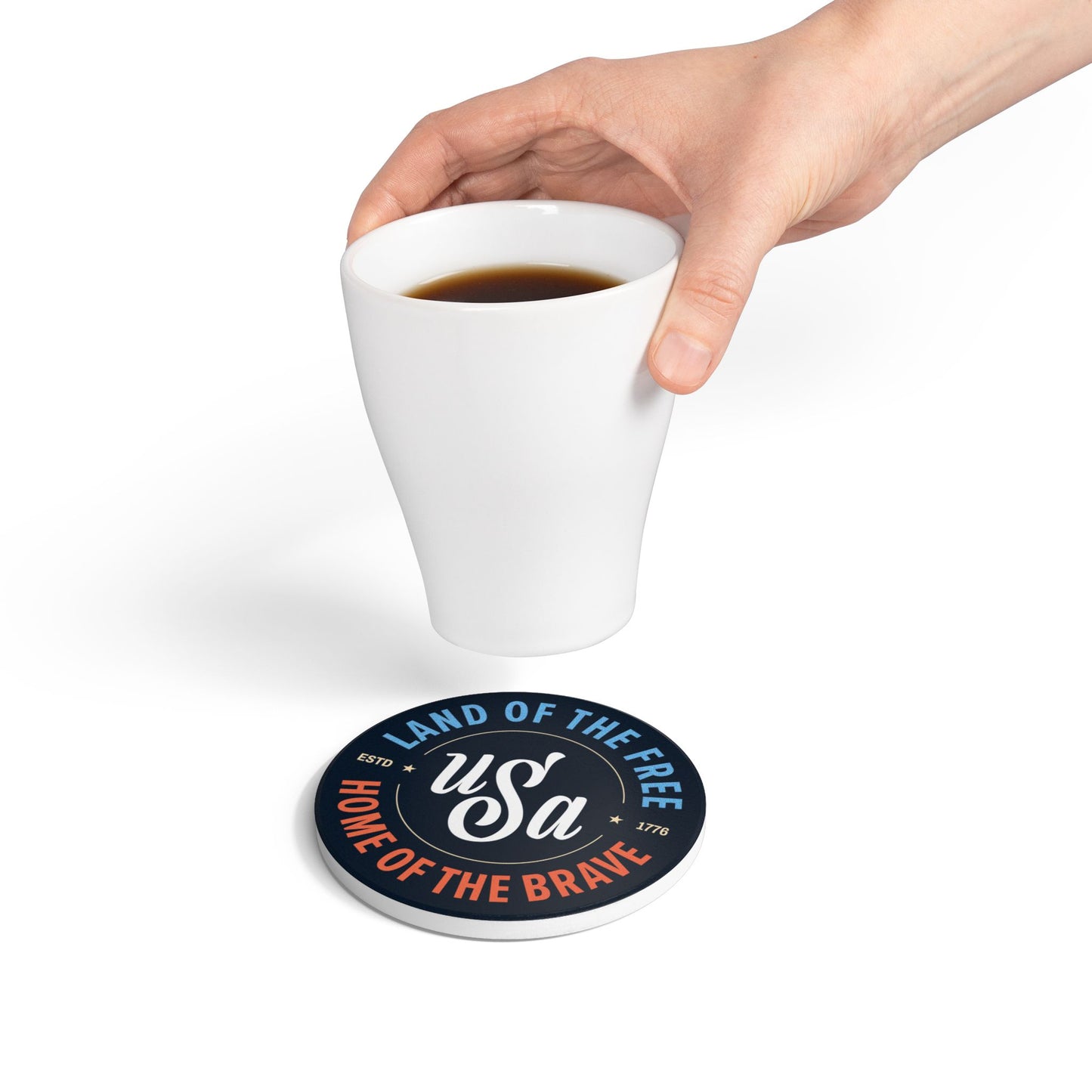 Vintage USA Ceramic Coaster