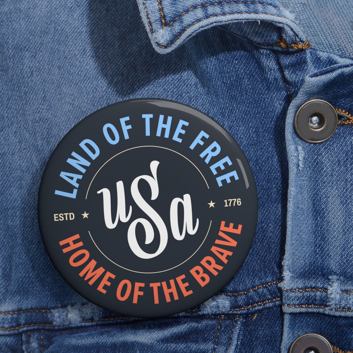 Vintage USA Pin Button