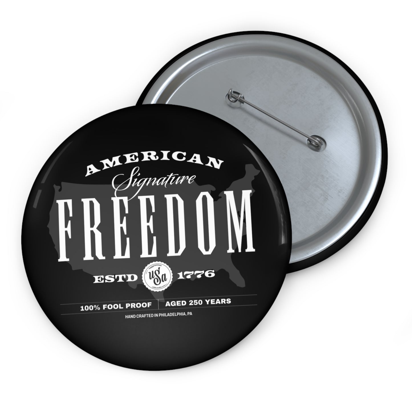 250 Proof Pin Button