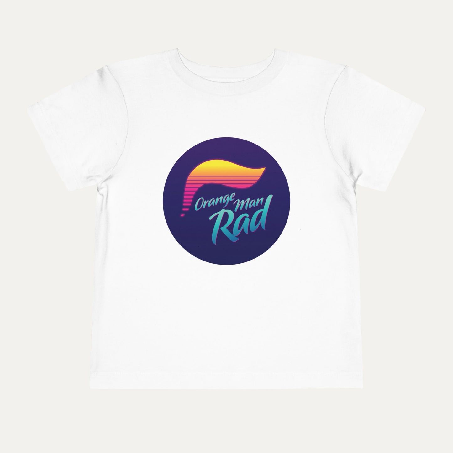 Orange Man Bad Retro Toddler Tee