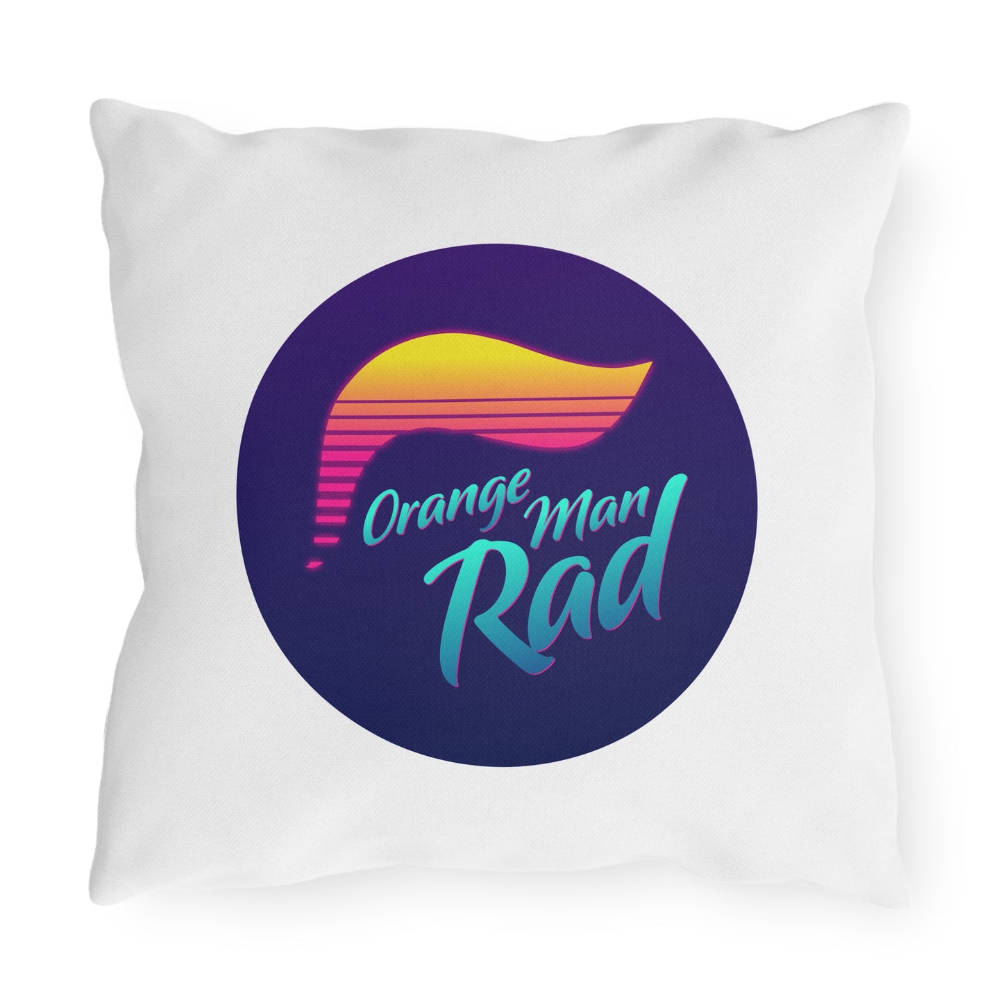 Orange Man Rad Retro Outdoor Pillows
