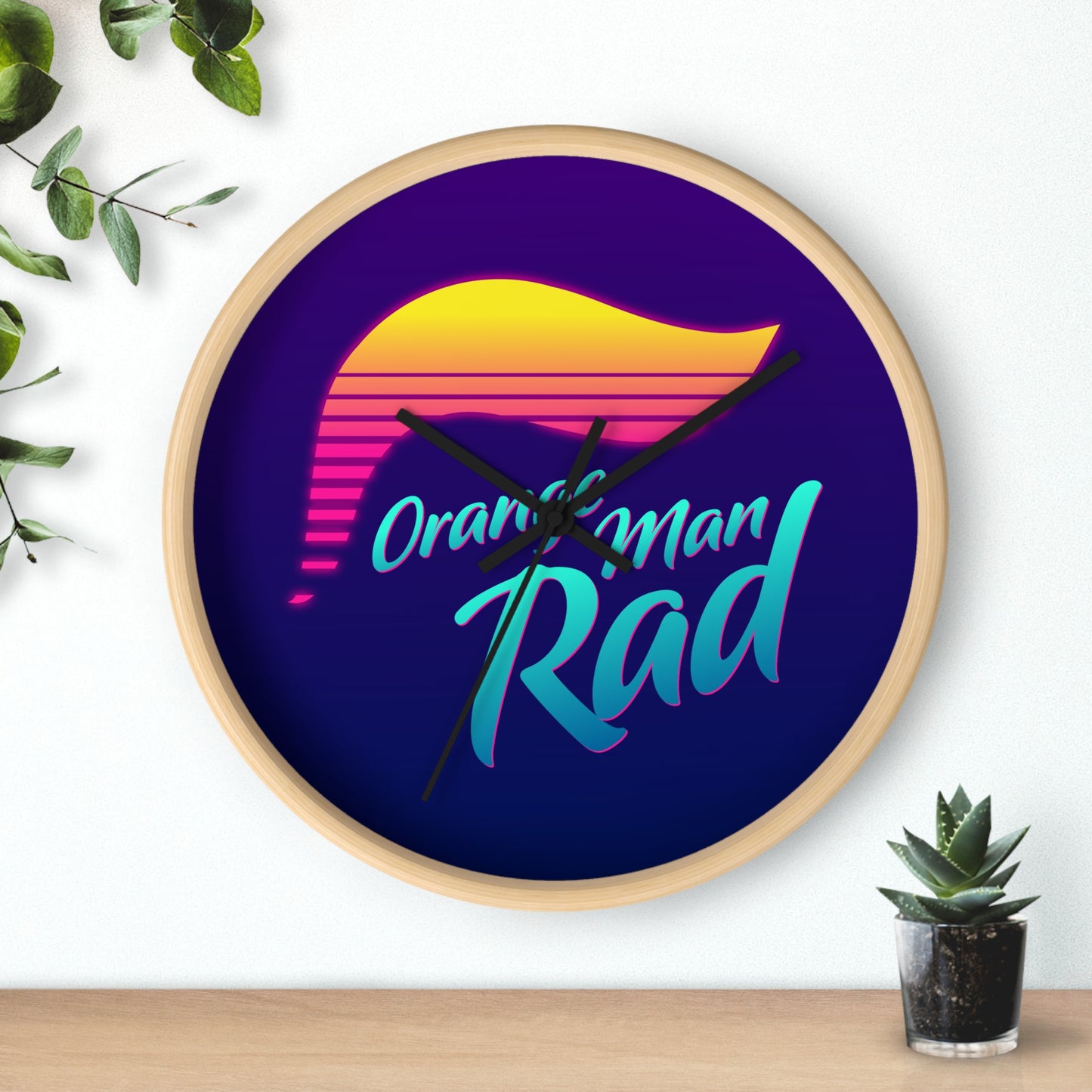 Orange Man Retro Wall Clock