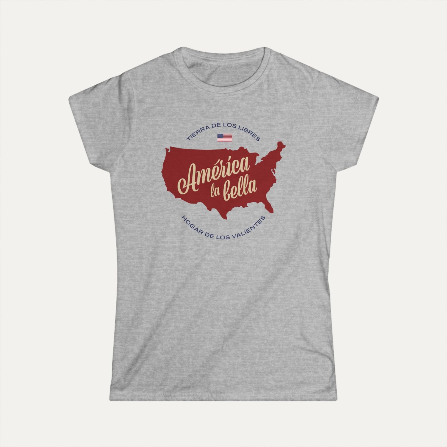 America the Beautiful Women's Softstyle Tee (Spanish)