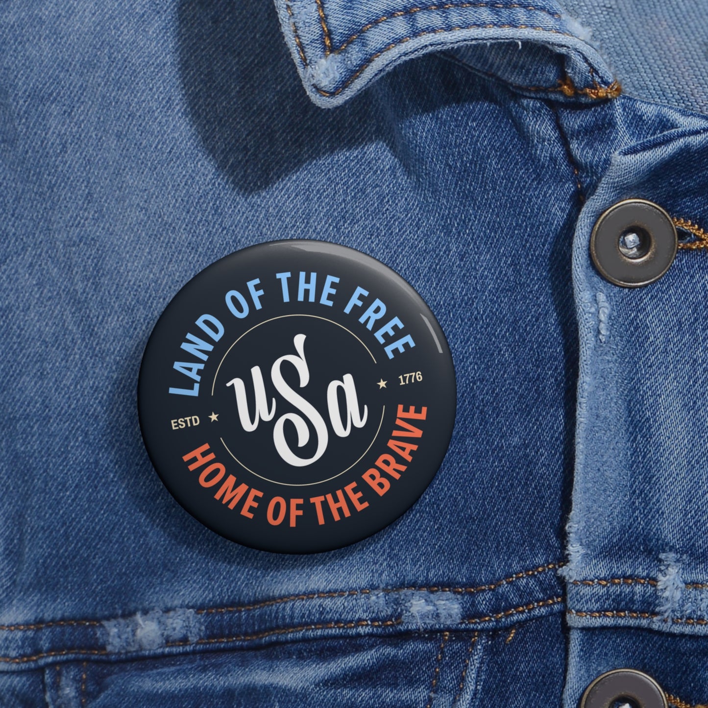 Vintage USA Pin Button