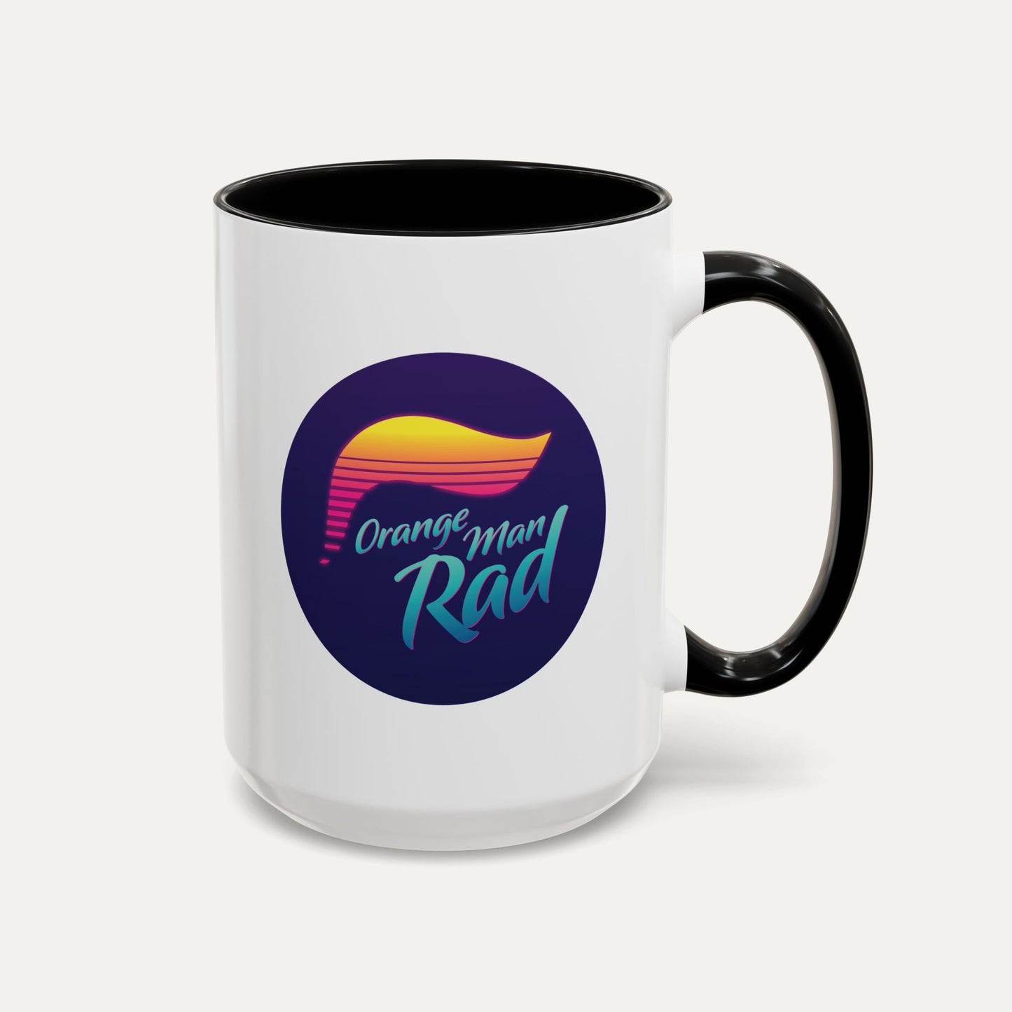 Orange Man Rad Retro 15oz Accent Mug