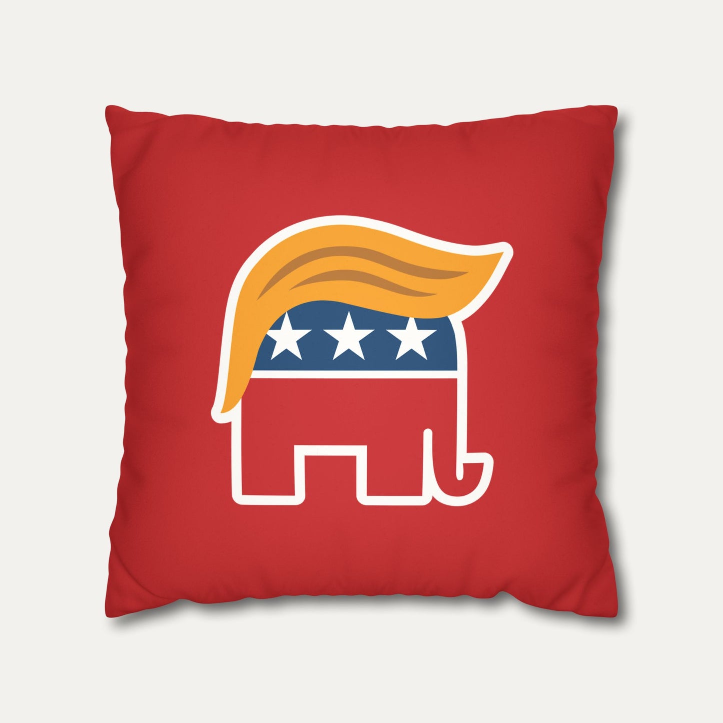 Orange Man Rad Faux Suede Pillowcase (Red)
