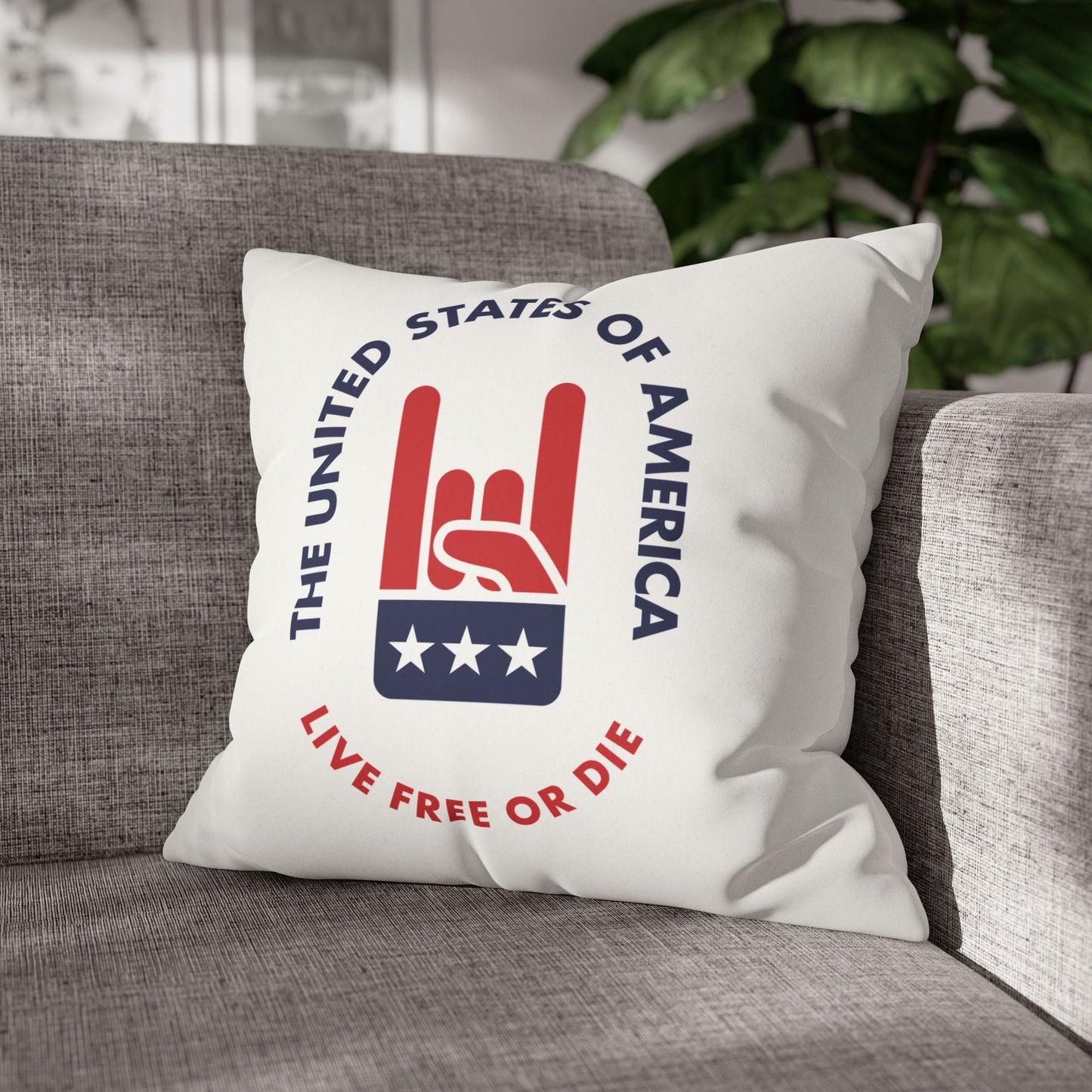Live Free or Die Faux Suede Pillowcase