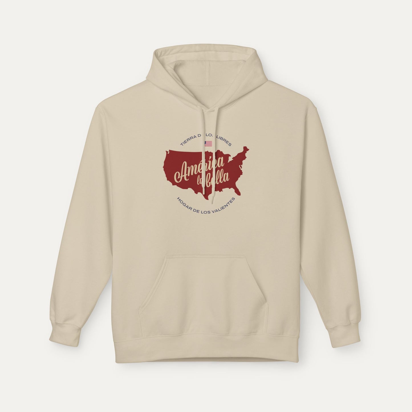 America the Beautiful Fleece Unisex Hoodie (Spanish)