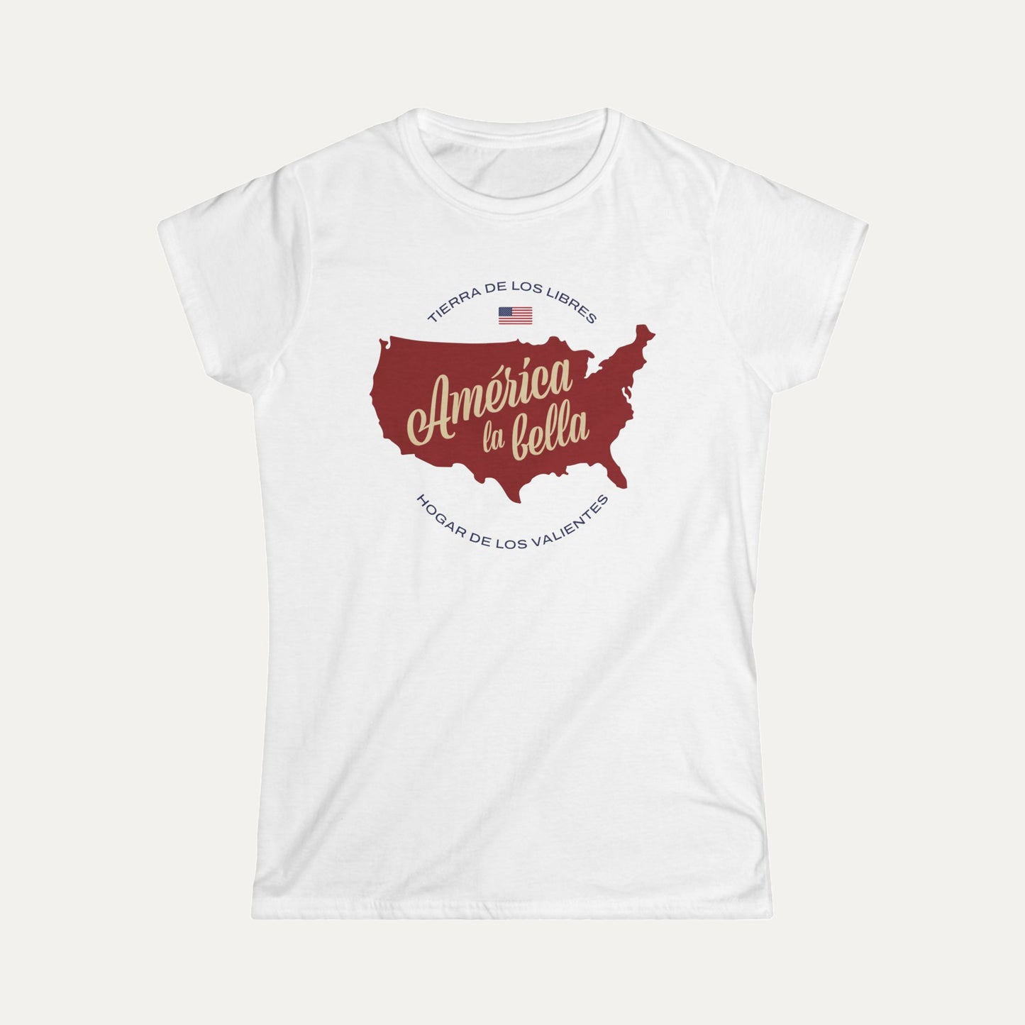 America the Beautiful Women's Softstyle Tee (Spanish)