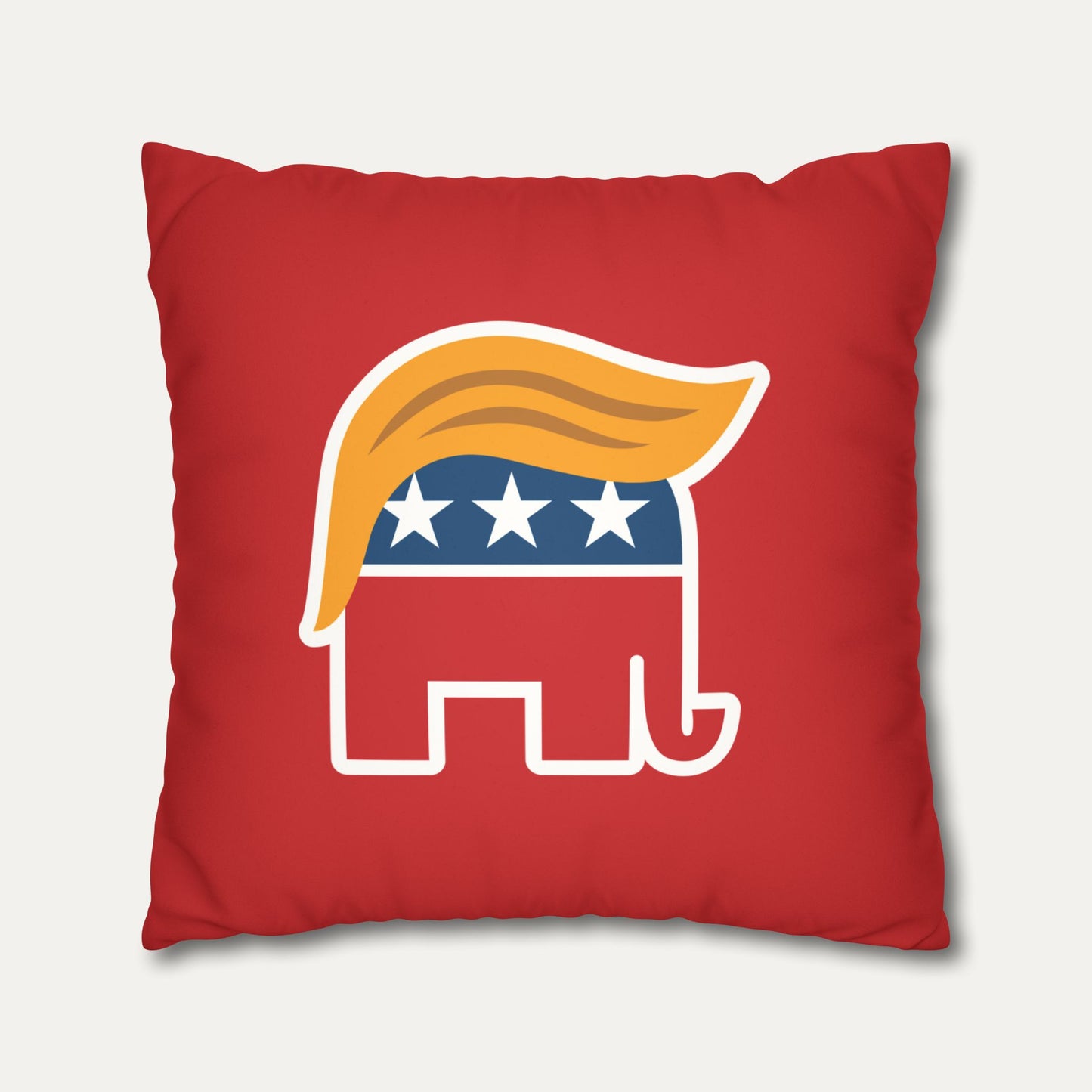Orange Man Rad Faux Suede Pillowcase (Red)