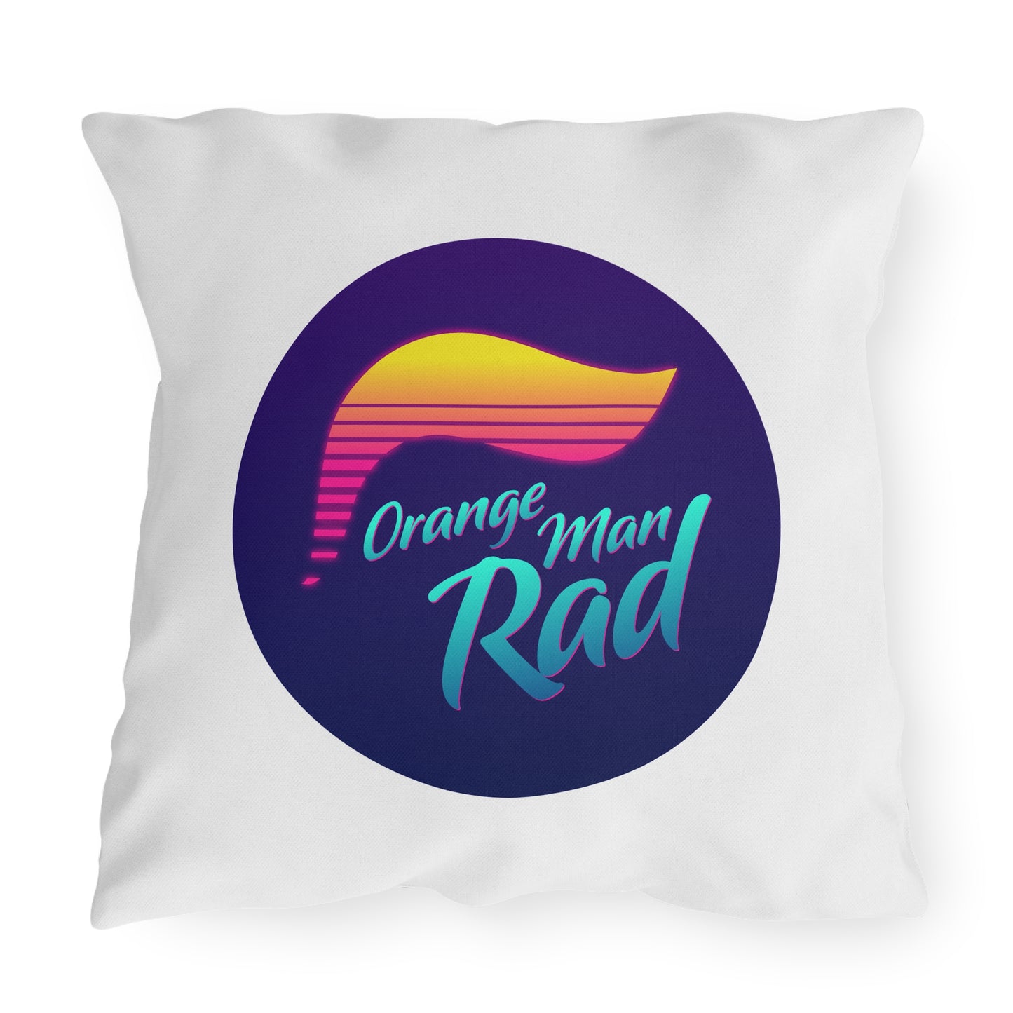Orange Man Rad Retro Outdoor Pillows