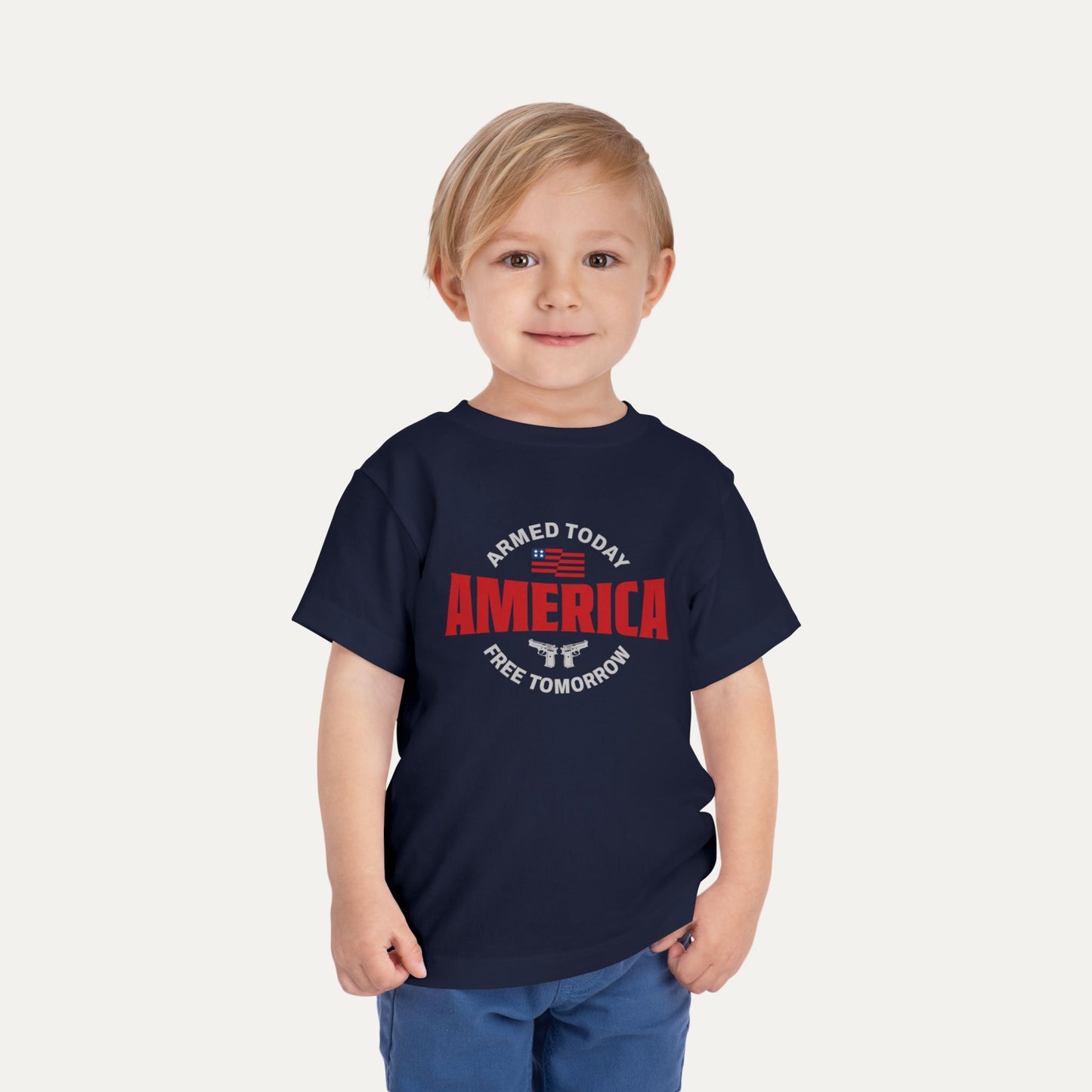 Armed Today, Free Tomorrow Toddler Tee