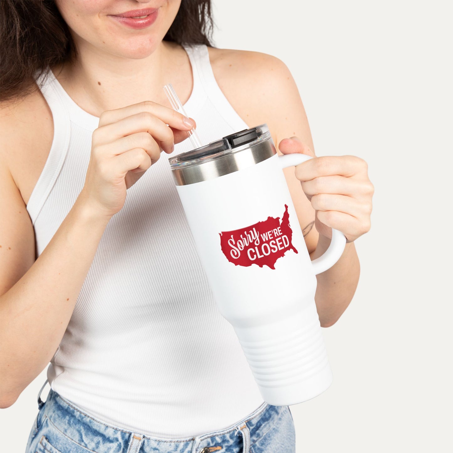 Sorry, We’re Closed Insulated 40oz Travel Mug