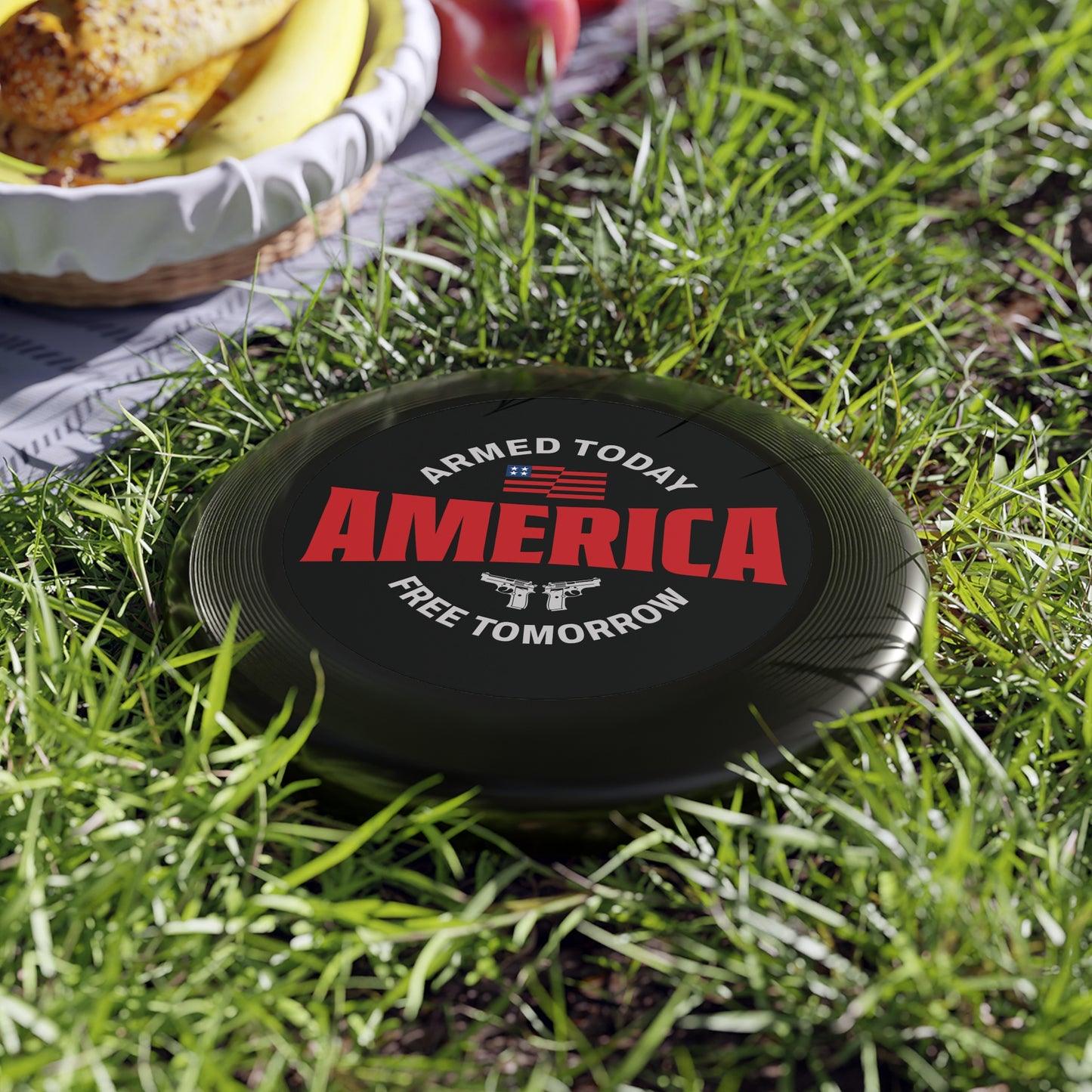 Armed Today, Freedom Tomorrow Wham-0 Frisbee