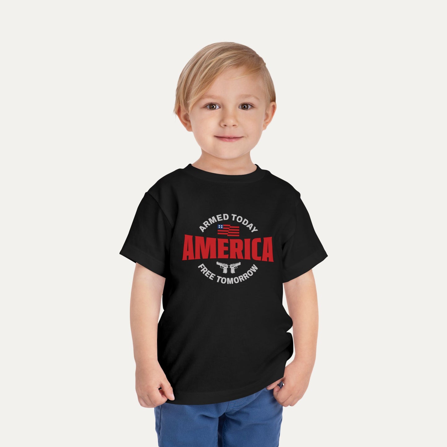 Armed Today, Free Tomorrow Toddler Tee