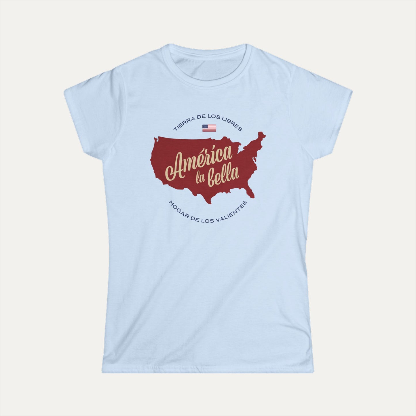 America the Beautiful Women's Softstyle Tee (Spanish)