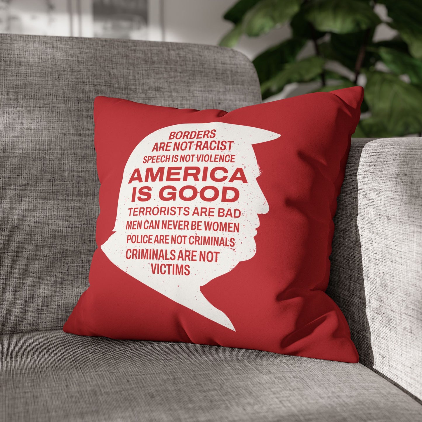 America is Good Faux Suede Pillowcase