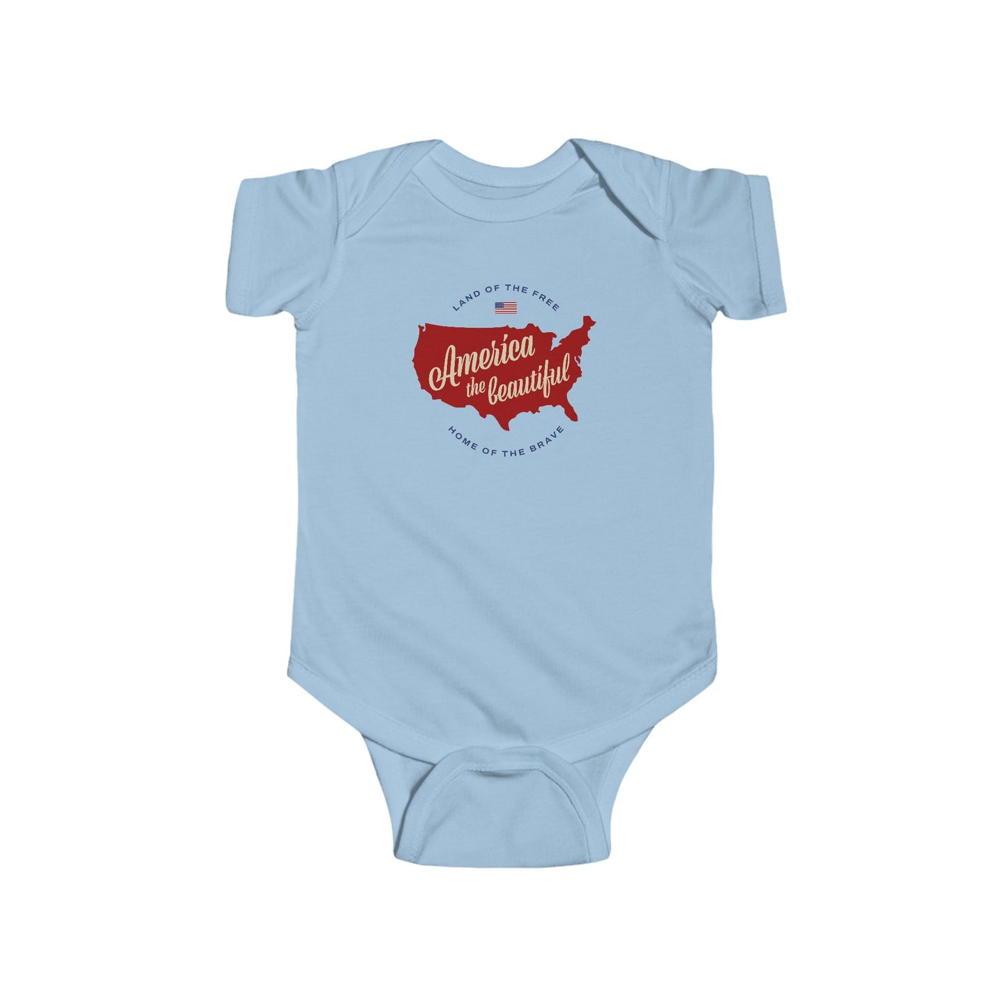 America the Beautiful Onesie