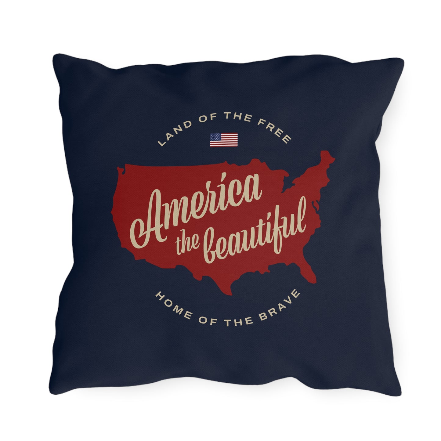 America the Beautiful Outdoor Pillows