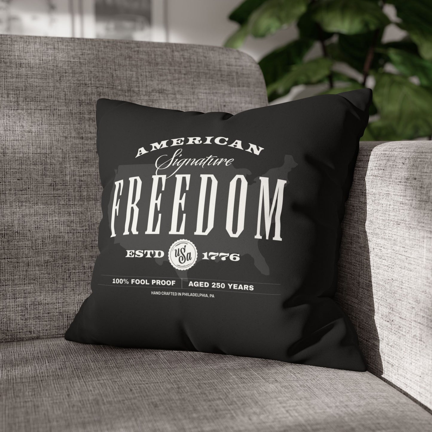 250 Proof Faux Suede Pillowcase