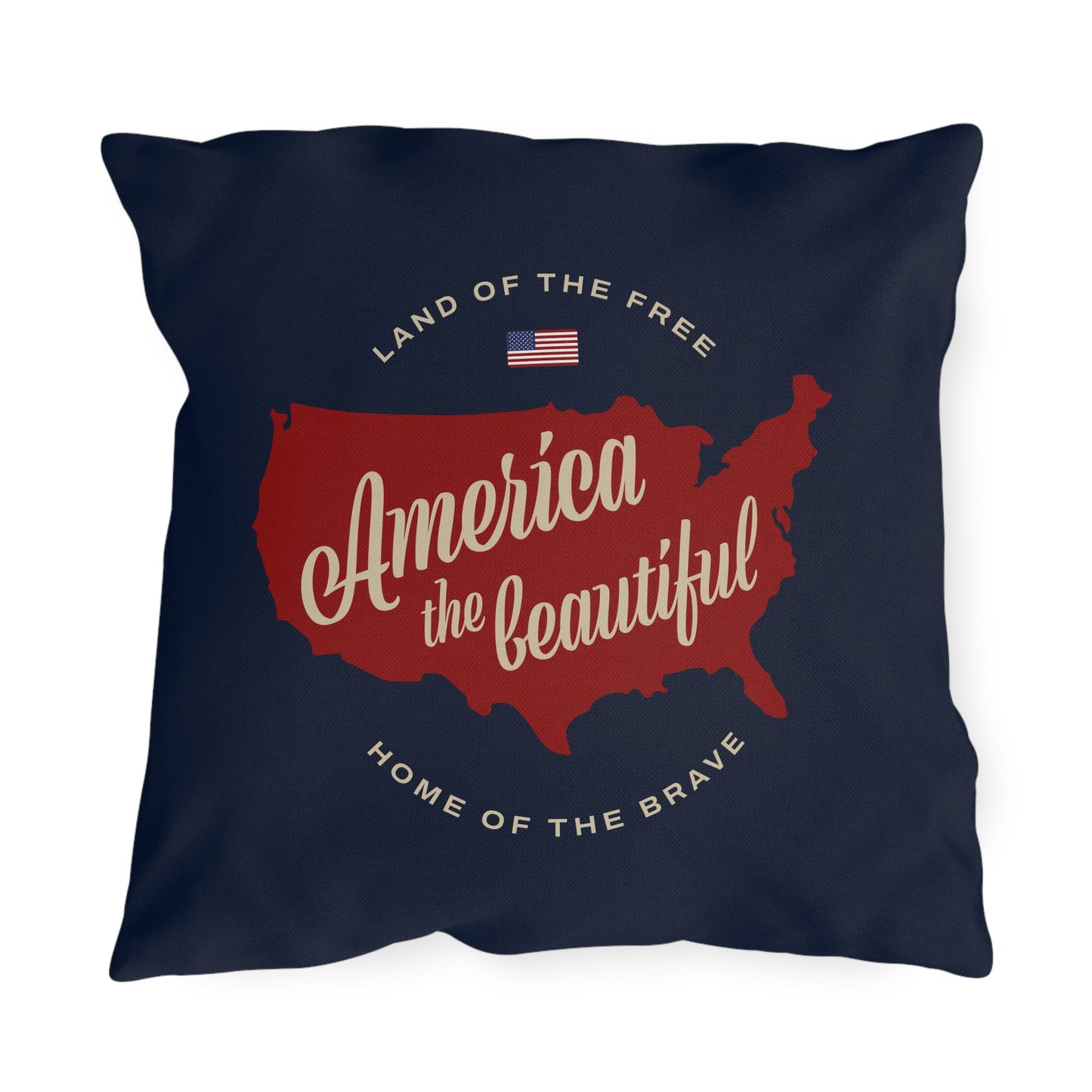 America the Beautiful Outdoor Pillows