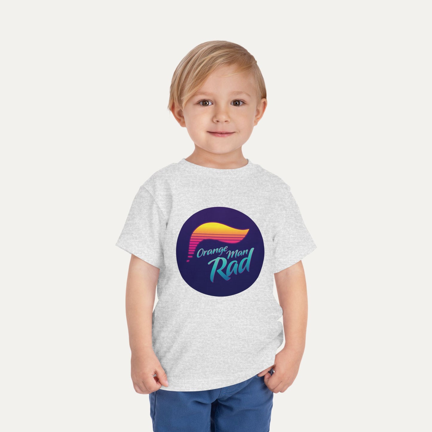 Orange Man Bad Retro Toddler Tee