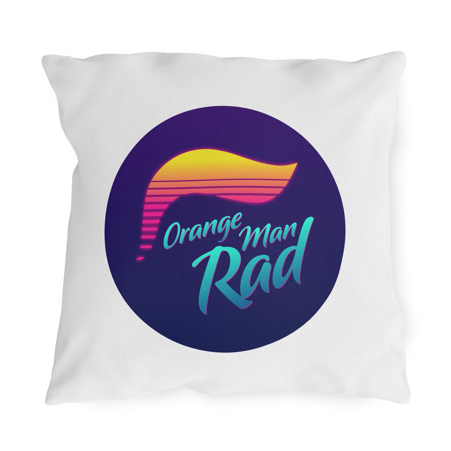 Orange Man Rad Retro Outdoor Pillows