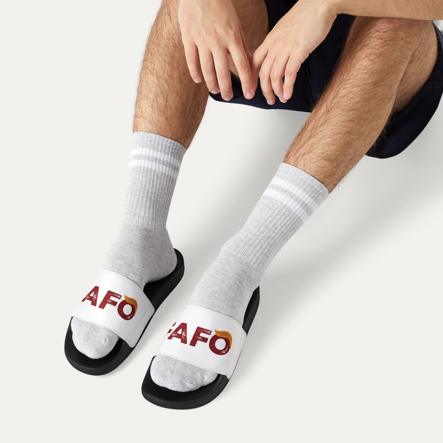 FAFO (Trump style) Men's Removable-Strap Sandals